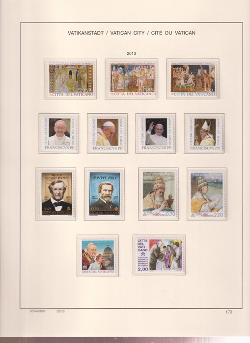 Image 3 of Vatican City 2013/2015 - Year, including special sheets and stamp booklets.