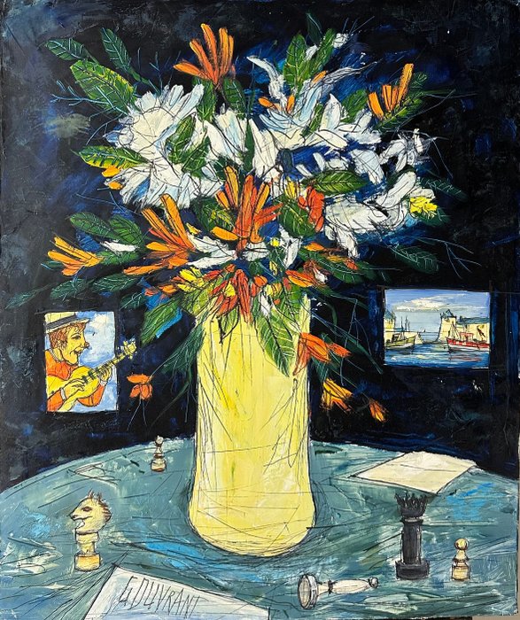 Preview of the first image of GérardGouvrant (1946 - ) - Bouquet breton.