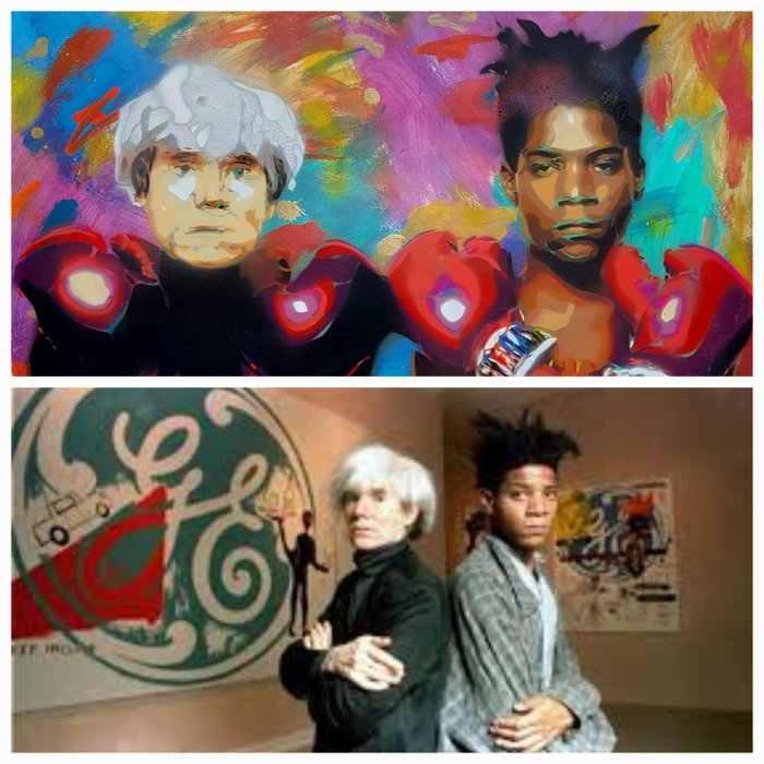 Image 3 of Akore (1976) - 'Jean-Michel Basquiat vs Andy Warhol'