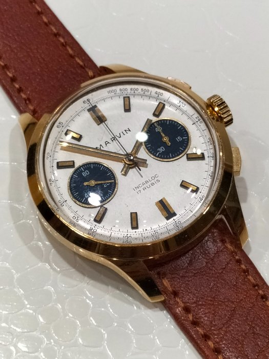 Preview of the first image of Marvin - Chronograph Landeron 149 - Men - 1970-1979.