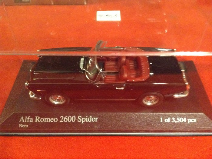 Image 3 of Minichamps - Starline - Vitesse - 1:43 - Minichamps - Alfa Romeo 2600 Spider 1962 black - Starline