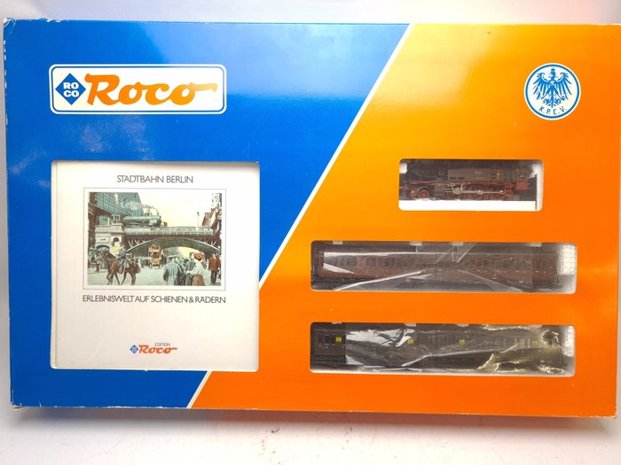 Image 2 of Roco H0 - 43026 - Train set - 3-piece set with a T12 locomotive and 2 double compartment carriages