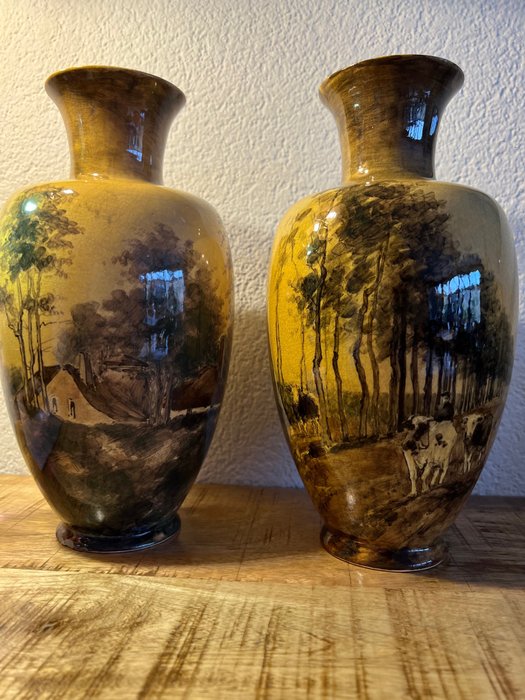 Preview of the first image of Jacob Vet - Firma Wed. N.S.A. Brantjes & Co - Vase (2).