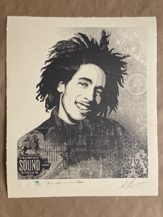 Image 2 of Shepard Fairey (OBEY) (1970) - Bob MARLEY 40th, Lively Up