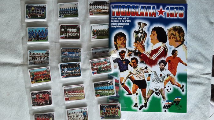 Variant Panini - Euro Cup 1976 - 1 Empty album + complete loose sticker set