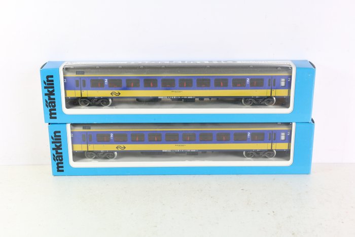 Image 2 of Märklin H0 - 4165 - Passenger carriage - 2 carriages 2nd class - NS