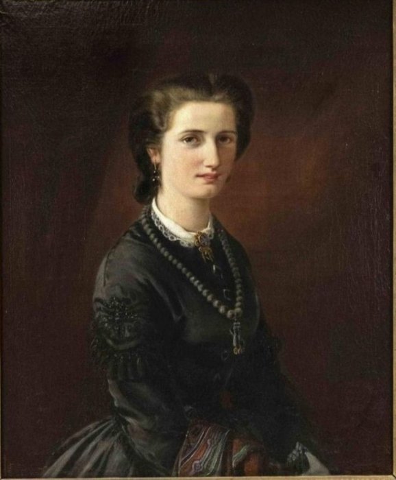 Image 3 of Scuola europea (XIX) - Ritratto di nobile donna