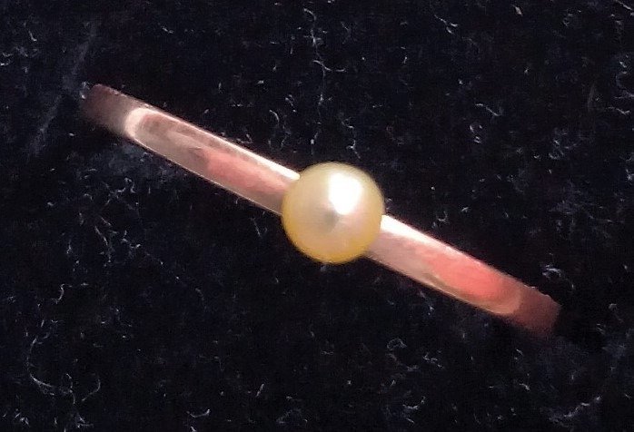 Image 2 of Kein Mindestpreis - 22 kt. Pink gold - Ring - cultured pearl