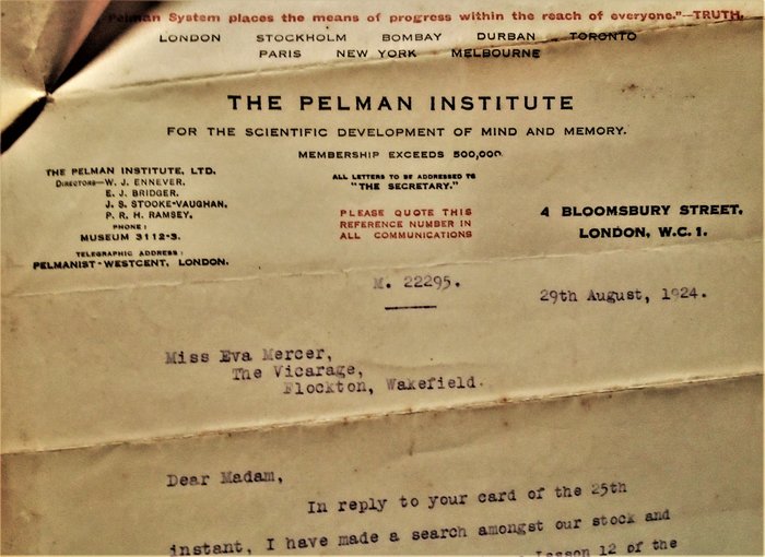 Image 3 of William Joseph Ennever - Complete series of "The Pelman System of Mind and Memory Training" - 1919