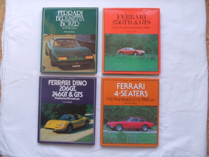 Preview of the first image of Books - lotto n. 4 libri osprey autohistory ferrari berlinetta boxer 275 gtb gts dino 206 246 gts v.