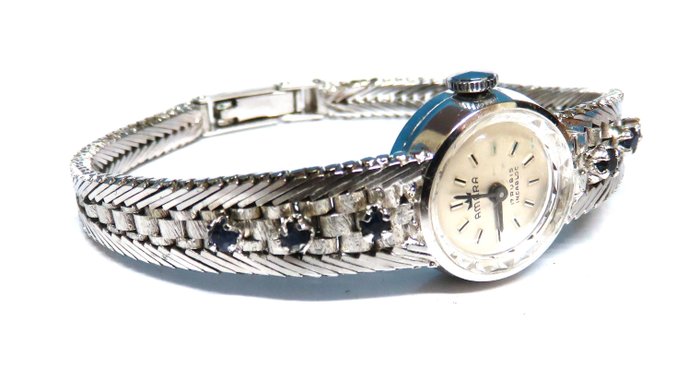 Image 3 of Amara Damenuhr - 835 Silver - Bracelet - 0.20 ct Sapphire