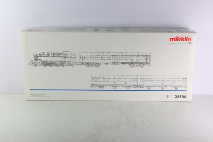 Image 3 of Märklin H0 - 28508 - Train set - Four-part set with class 86 and three carriages - DB