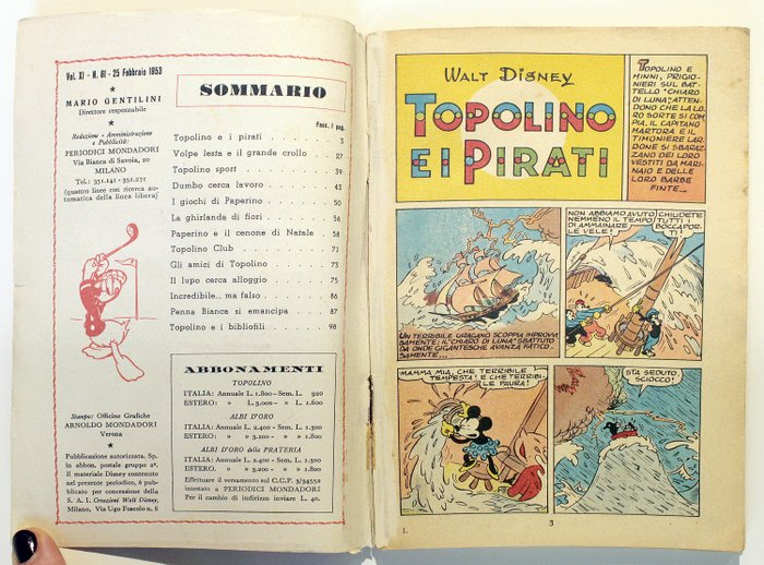 Image 2 of Topolino 61 - Topolino - Stapled - (1953)