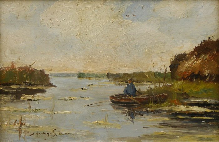 Preview of the first image of J.H. Weijns (1864-1945) - "Polderlandschap".