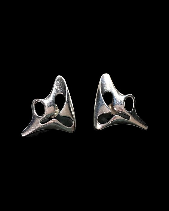 Preview of the first image of Henning Koppel voor Georg Jensen - 925 Silver - Earrings, Set.