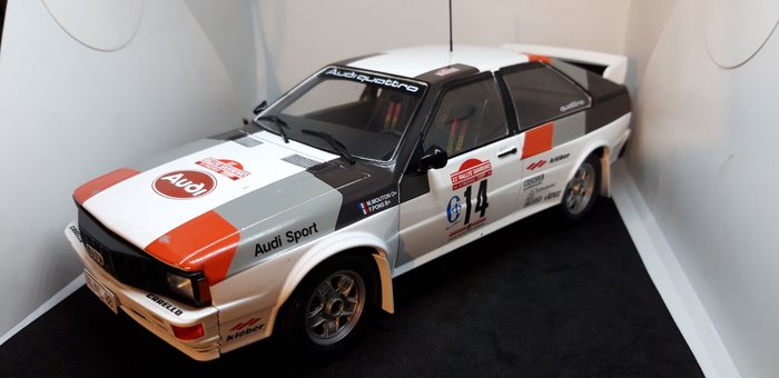 Preview of the first image of IXO - 1:18 - Audi Quattro #14 WRC - Drivers:Michelle Mouton 9FRA) & Fabrizia Pons (ITA).