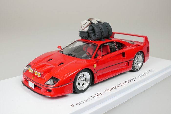 Preview of the first image of Kess - 1:43 - Ferrari F40 "Snow Drifting in Japan" - 1993 - 1 of 400 pieces.