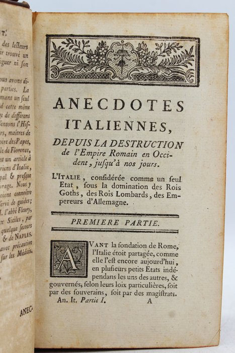 Image 3 of Jean-François de La Croix - Anecdotes Italiennes, Depuis La Destruction De L'Empire Romain En Occid