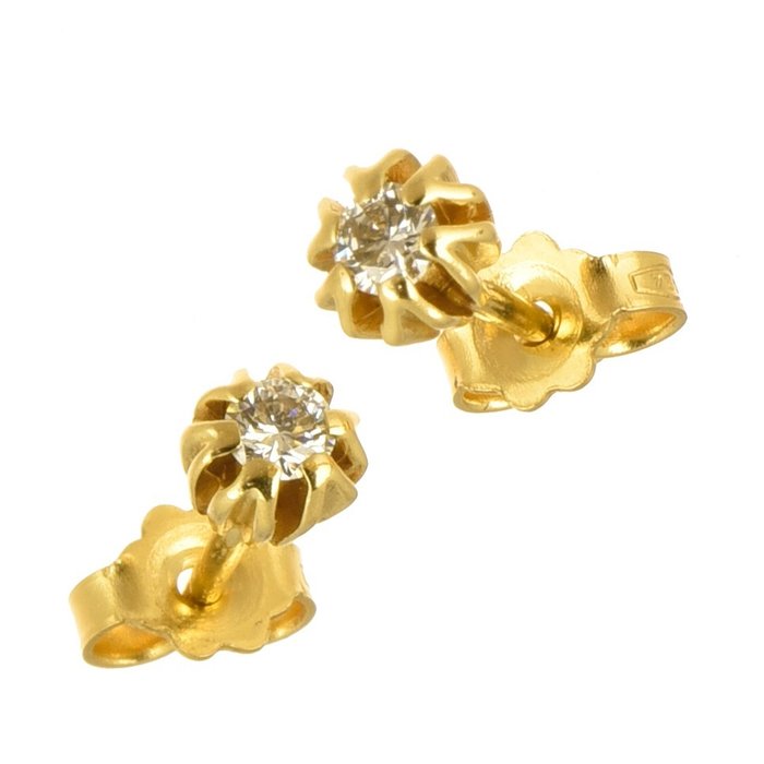 Image 2 of 18 kt. Gold - Earrings - 0.20 ct Diamonds