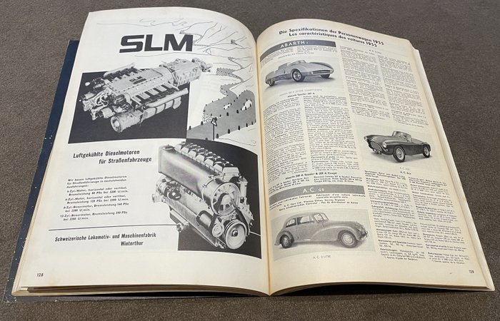 Image 3 of Brochures/catalogues - AUTOMOBIL REVUE CATALOGUE 1955 - AC, Alfa Romeo, Aston Martin, Bentley, BMW,