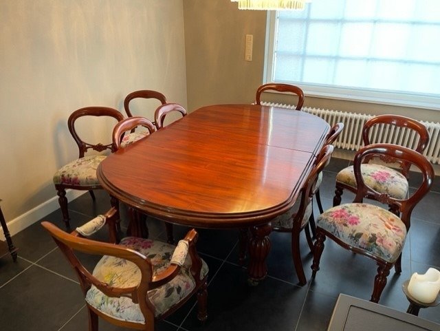 Preview of the first image of Chair, Extending table (11) - Wood - 19th century.