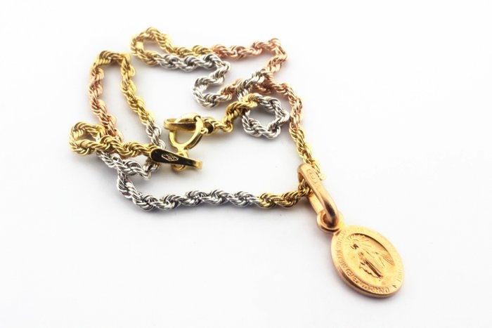 Image 3 of Senza Prezzo di Riserva - 18 kt. Gold, Pink gold, White gold, Yellow gold - Bracelet, Pendant