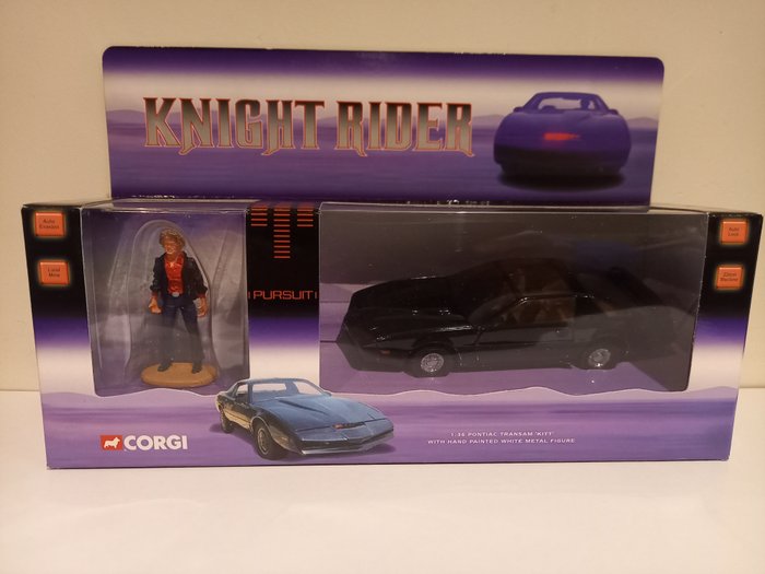 Preview of the first image of Corgi - 1:36 - Pontiac Transam 'KITT' Knight Rider - Contains detailed scale model and hand painted.