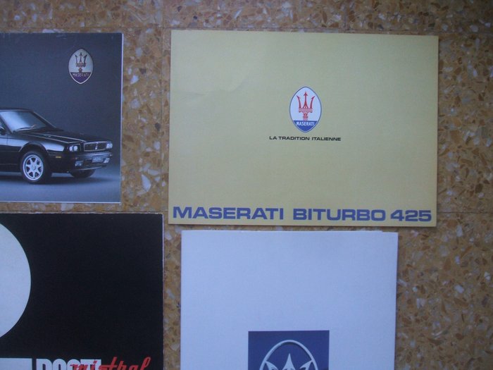 Image 3 of Brochures/catalogues - Maserati Prospekt Konvolut mit Mistral, Biturbo, Quattroporte, Spyder - Mase