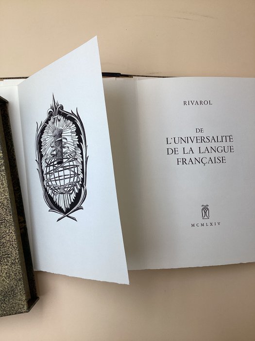 Preview of the first image of Rivarol / Jean Chièze - L'universalité de la Langue Française - 1965.