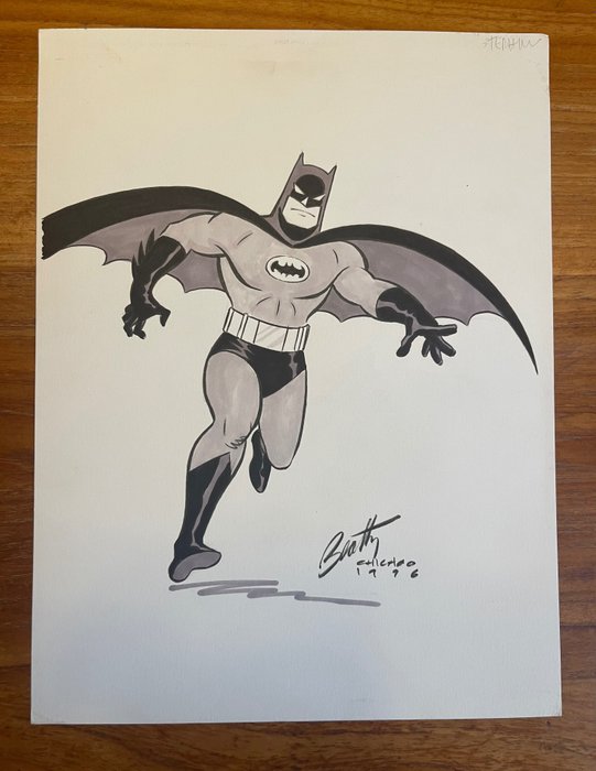 Preview of the first image of Batman - Originele tekening - Gesigneerd - Loose page - (1996).