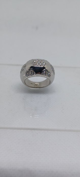 Image 2 of 18 kt. Gold - Ring - 0.67 ct Diamond - Diamonds