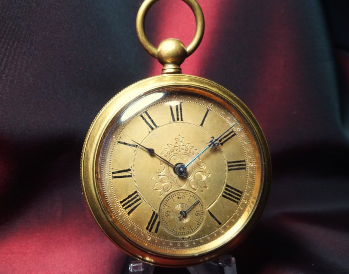 Preview of the first image of Virginia Gold - E. Newton - pocket watch NO RESERVE PRICE - Men - 1850-1900.