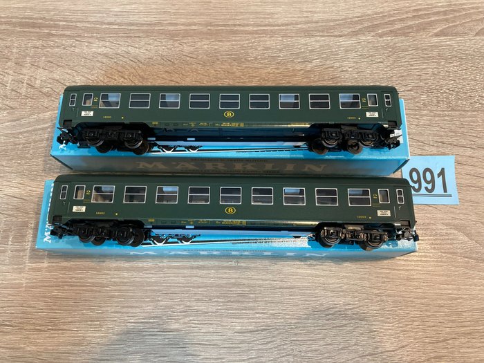 Preview of the first image of Märklin H0 - 00796-06 - Passenger carriage - 2 carriages - SNCB NMBS.