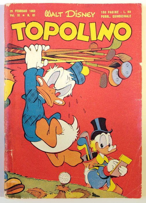 Preview of the first image of Topolino 61 - Topolino - Stapled - (1953).