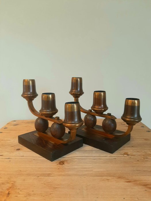 Preview of the first image of art deco bauhaus candlesticks (2).