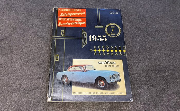 Preview of the first image of Brochures/catalogues - AUTOMOBIL REVUE CATALOGUE 1955 - AC, Alfa Romeo, Aston Martin, Bentley, BMW,.