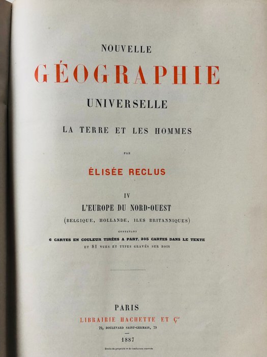 Image 2 of Élisée Reclus - Nouvelle Géographie Universelle L'Europe du Nord-Quest - 1887
