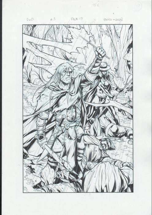 Image 3 of Dungeons & Dragons: Drizzt #3 - Original splash page 19 by Agustín Padilla written by RON SALVATORE