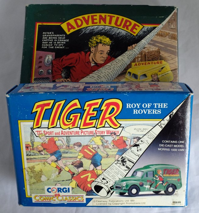 Image 2 of Corgi - 1:50 - Comic Classic: Adventure van Bedford / TigerMorris Minor