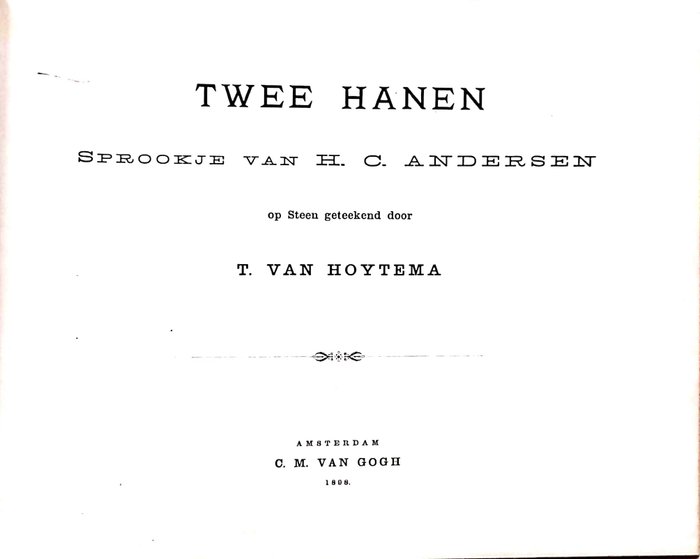 Image 2 of Th. van Hoytema - Twee hanen - 1898