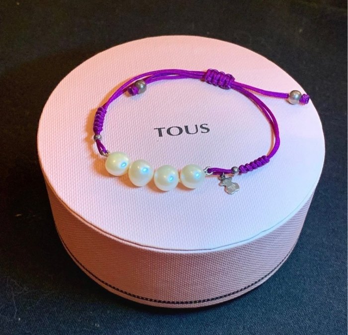 Preview of the first image of tous Silver - Anklet Natural Pearl.