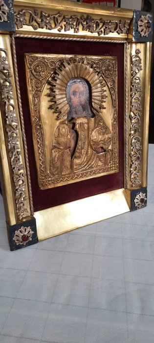 Image 3 of Icon, Christ Pantocrator - Wood - Second half 18th century