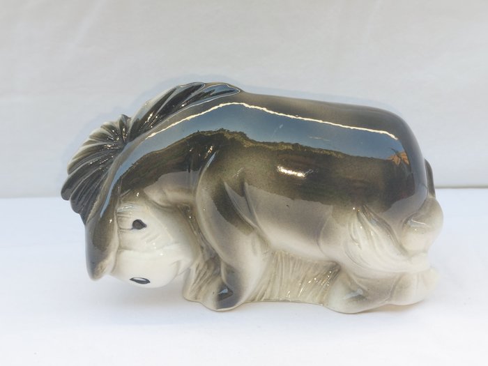 Preview of the first image of Spanish-made licensed Eeyore porcelain figurine - 23 cm (early 1970s).