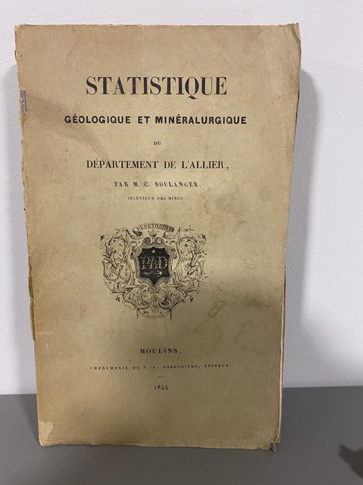 Image 2 of M.C. Boulanger - Statistique géologique et minéralogique du département de l'Allier - 1844