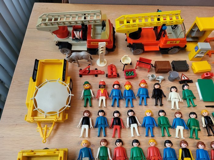 Image 3 of Playmobil - Vintage - 53 Klicky figuren, auto's en veel accessoires - Figure - 1970-1979 - Germany