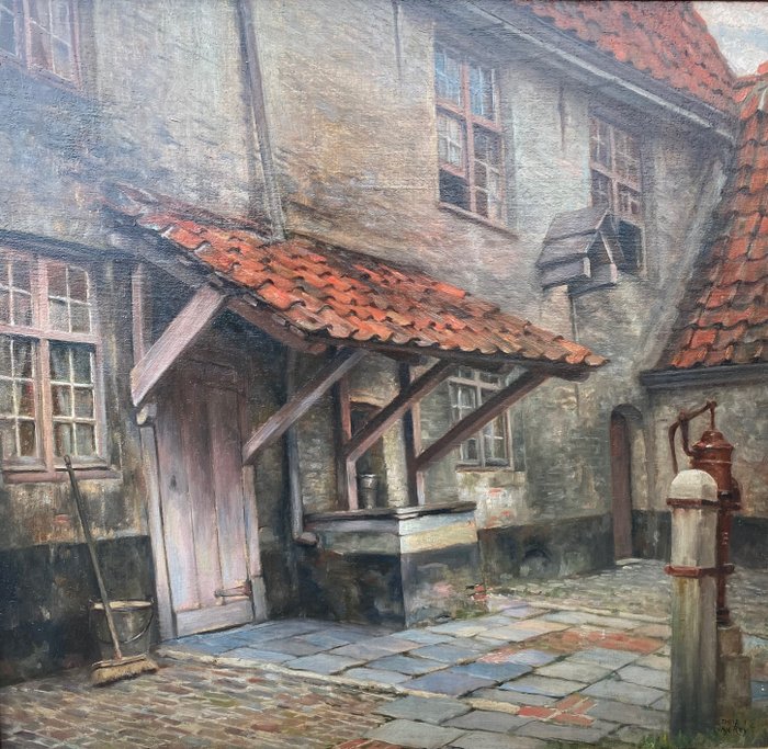 Image 3 of Dolf Van Roy (1858-1943) - Binnenplaats
