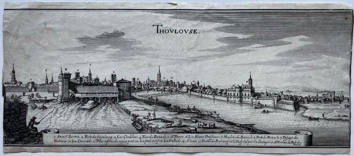 Image 2 of France, Toulouse, Hauto-Garonne; C. Merian / M. Zeiller - Thoulouse - 1651-1660