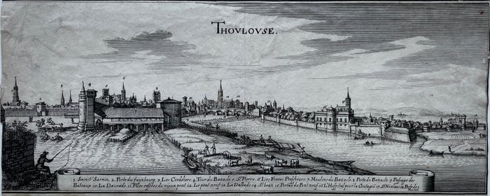 Preview of the first image of France, Toulouse, Hauto-Garonne; C. Merian / M. Zeiller - Thoulouse - 1651-1660.