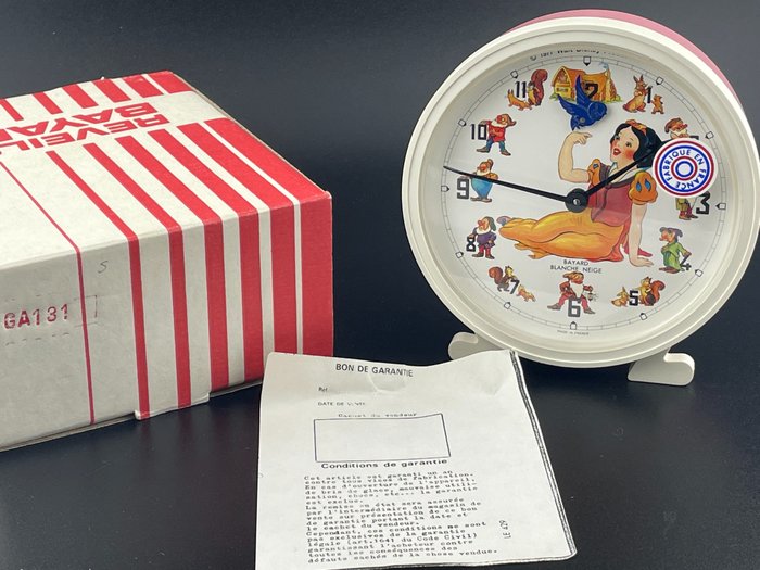 Image 2 of Disney/Bayard - Animated Clock - Snow White and the Seven Dwarfs - (1977)