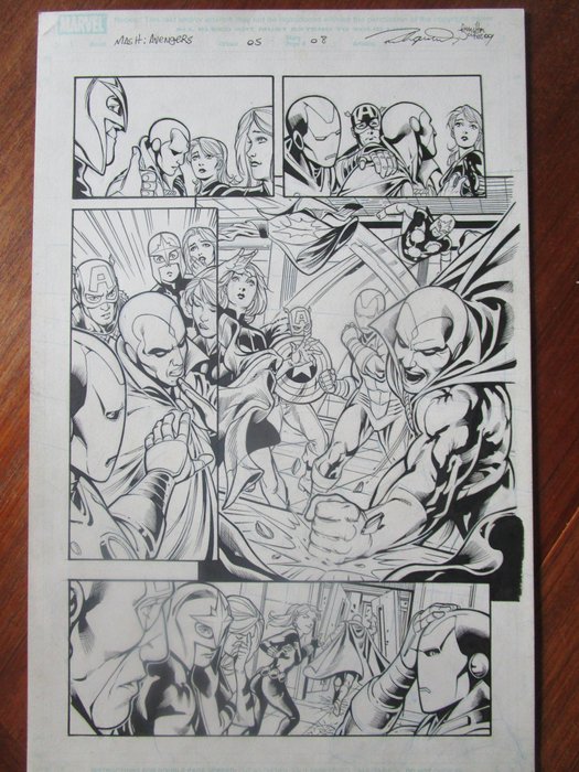 Preview of the first image of M.A.S.H AVENGERS #5 Page 8 - Original Artwork by RONAN CLIQUET.
